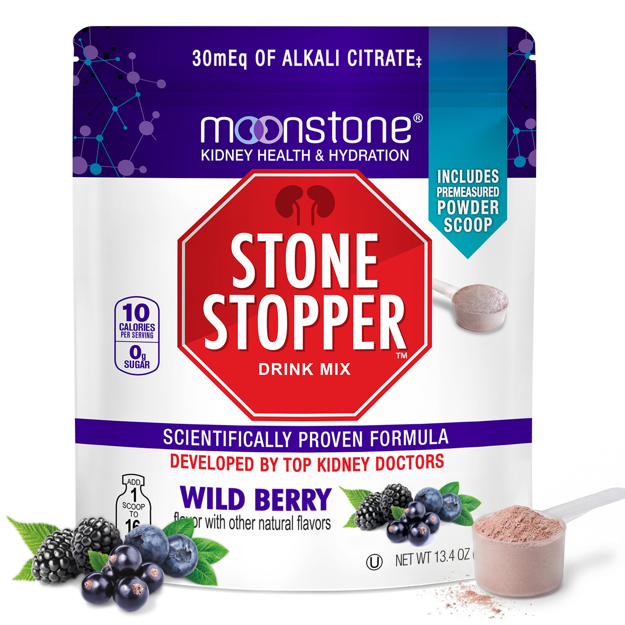 Wild Berry Stone Stopper 30 Day Supply (30 Servings)