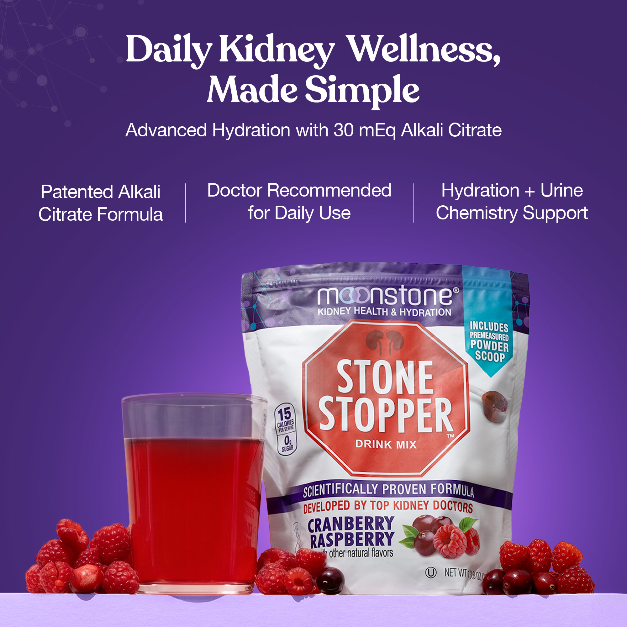 Cranberry Raspberry Stone Stopper 30 Day Supply (30 Servings)