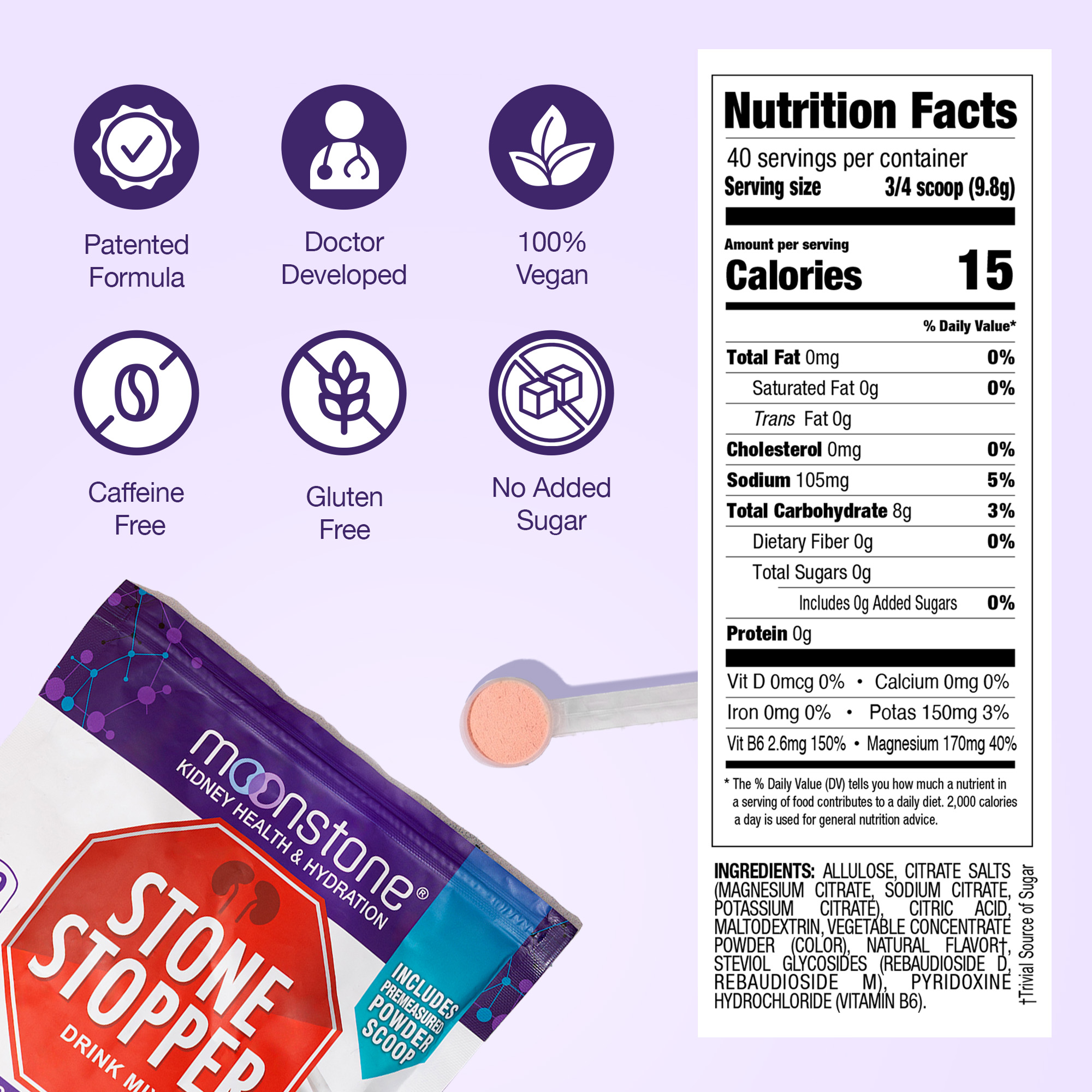 Cranberry Raspberry Stone Stopper 30 Day Supply (30 Servings)